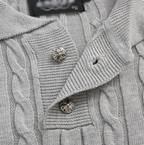 DE MALU KNITTED LONGSLEEVE POLO