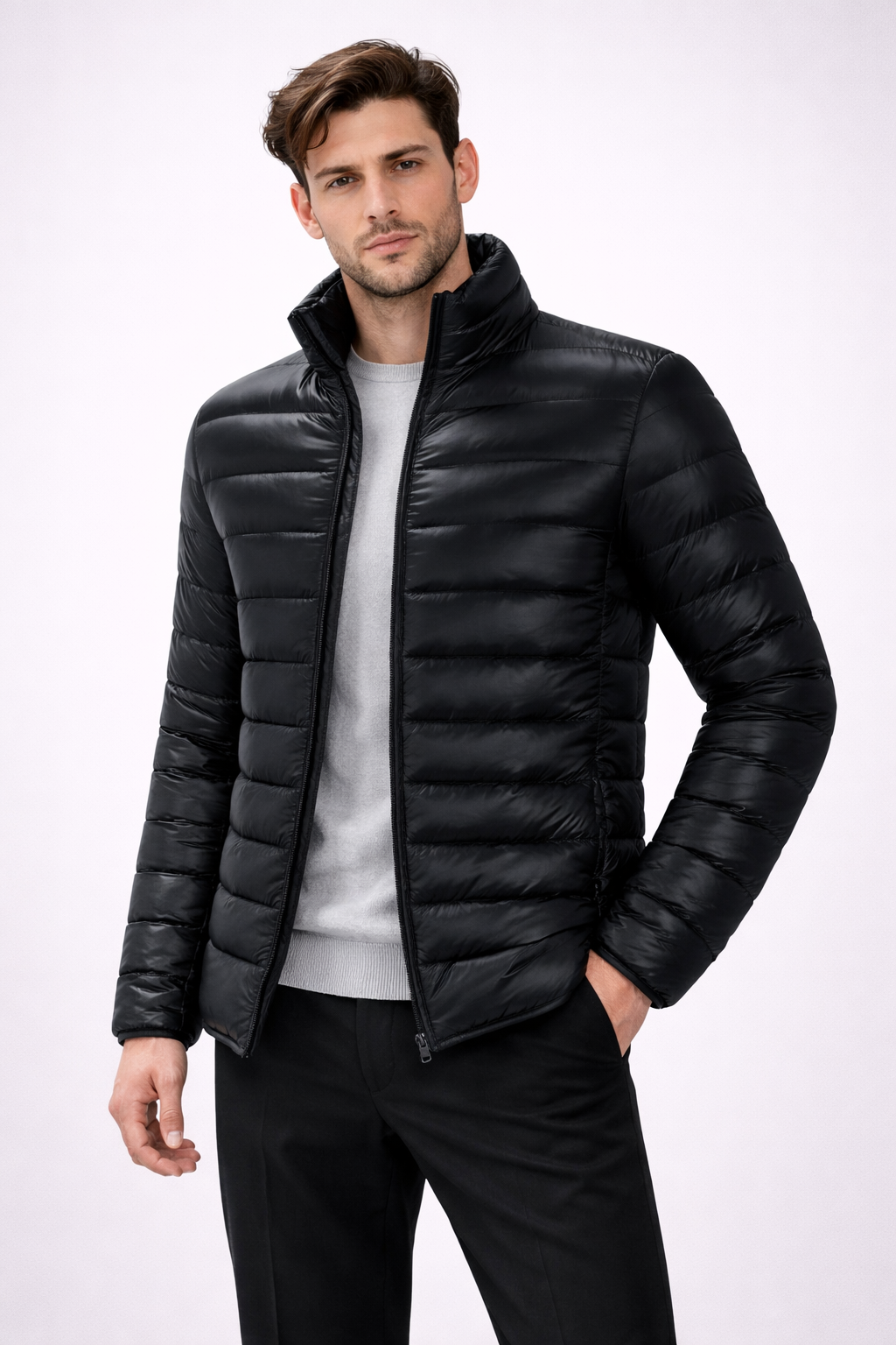 DE KINAN GEWATTEERDE JAS