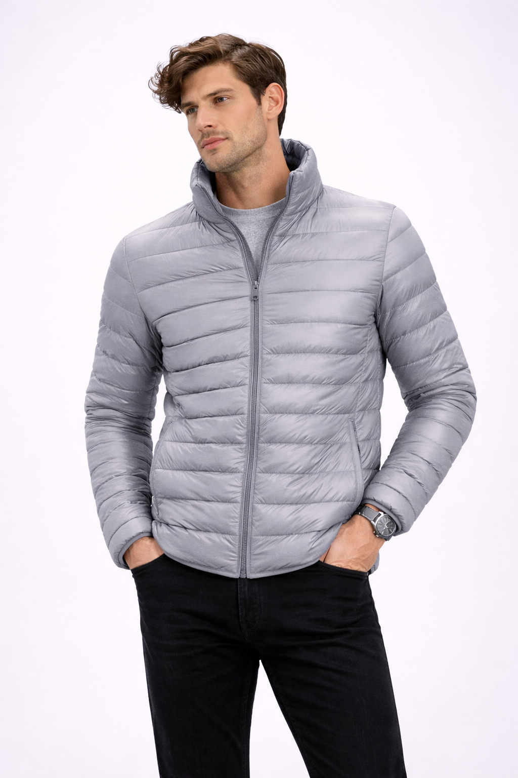 DE KINAN GEWATTEERDE JAS