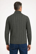 DE KONO QUARTER ZIP SWEATER