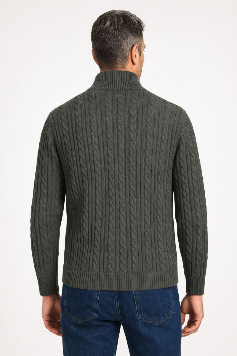 DE KONO QUARTER ZIP SWEATER
