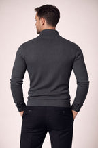 DE SIMO QUARTER ZIP SWEATER