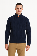 DE KONO QUARTER ZIP SWEATER