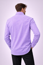 HET KINAN OVERHEMD LAVENDEL