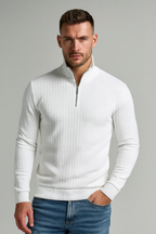 DE SIMO QUARTER ZIP SWEATER