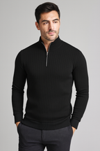 DE SIMO QUARTER ZIP SWEATER